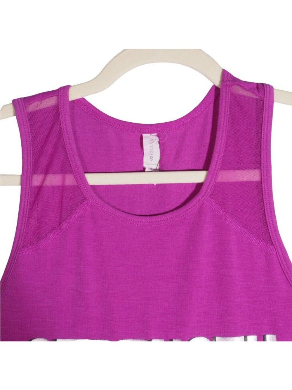 Ideology Womens Racerback Tank XL Pink Strength is Beauty - Picture 3 of 8